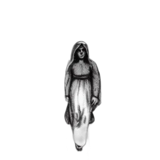 dress, creature, jacket, face transparent PNG cut-out