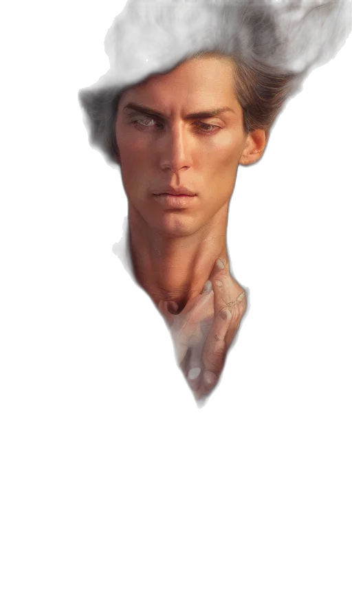 face, mask, hat, hair transparent PNG cut-out