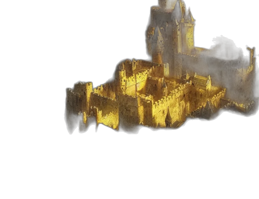 building, crown, dragon, sword transparent PNG cut-out
