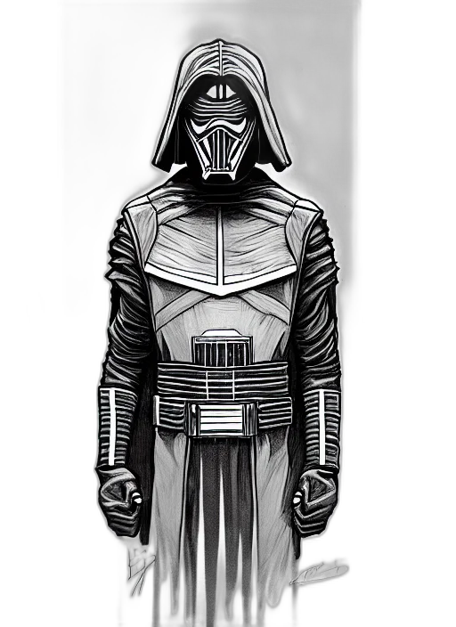 jacket, mask, staff, concept art transparent PNG cut-out