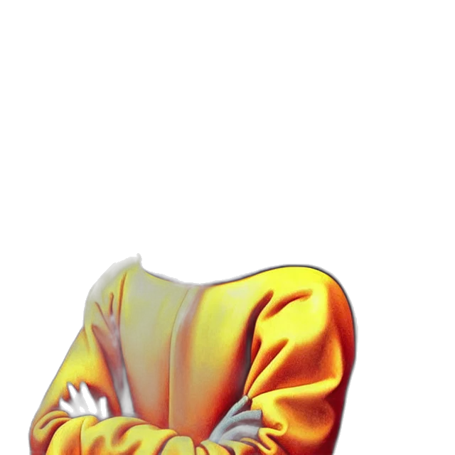 jacket, mask, face, robot, 3d render, pixel art, concept art, photorealistic transparent PNG cut-out