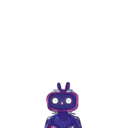robot, creature, mask, animal, 3d render, pixel art, concept art, cartoon transparent PNG cut-out