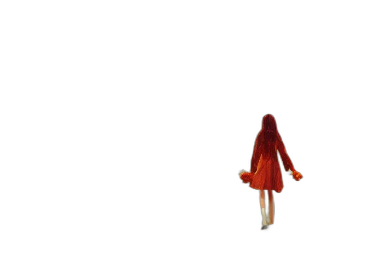 dress, jacket, umbrella, hair, 3d render, concept art, pixel art, photorealistic transparent PNG cut-out