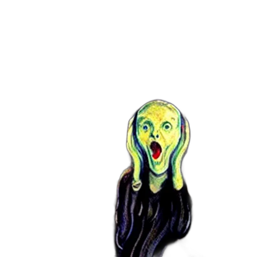 creature, face, mask, hair transparent PNG cut-out
