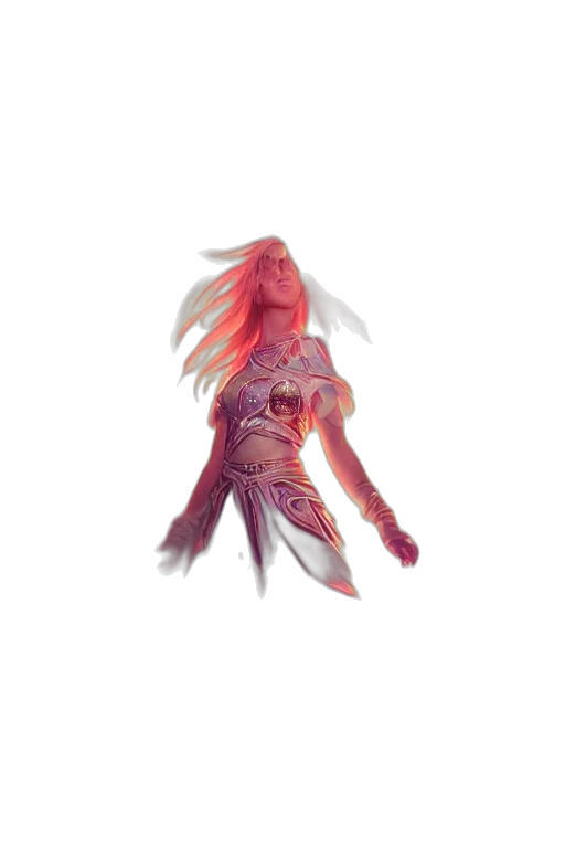 hair, dress, creature, mask transparent PNG cut-out