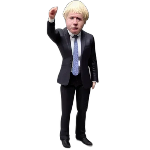boris, johnson, action, figure, figurine, product, photo, realistic transparent PNG cut-out