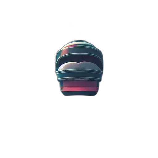 hat, crown, furniture, shoes, 3d render, vaporwave, concept art, pixel art transparent PNG cut-out