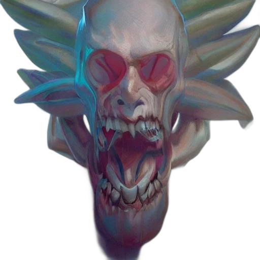 mask, face, creature, staff transparent PNG cut-out