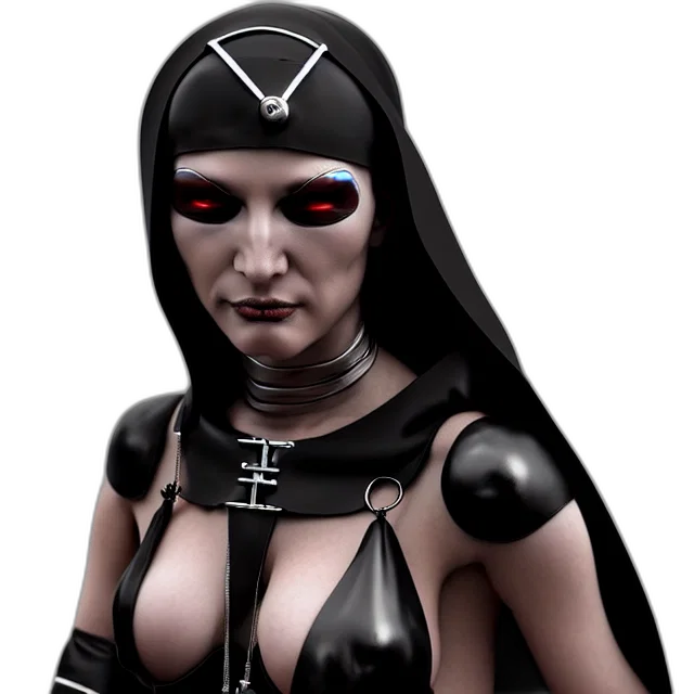 robot, mask, 3d render, cyberpunk transparent PNG cut-out