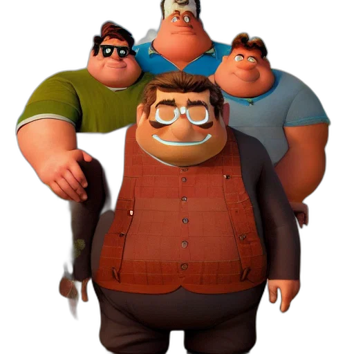 staff, jacket, animal, concept art, 3d render, cartoon, photorealistic, dark transparent PNG cut-out