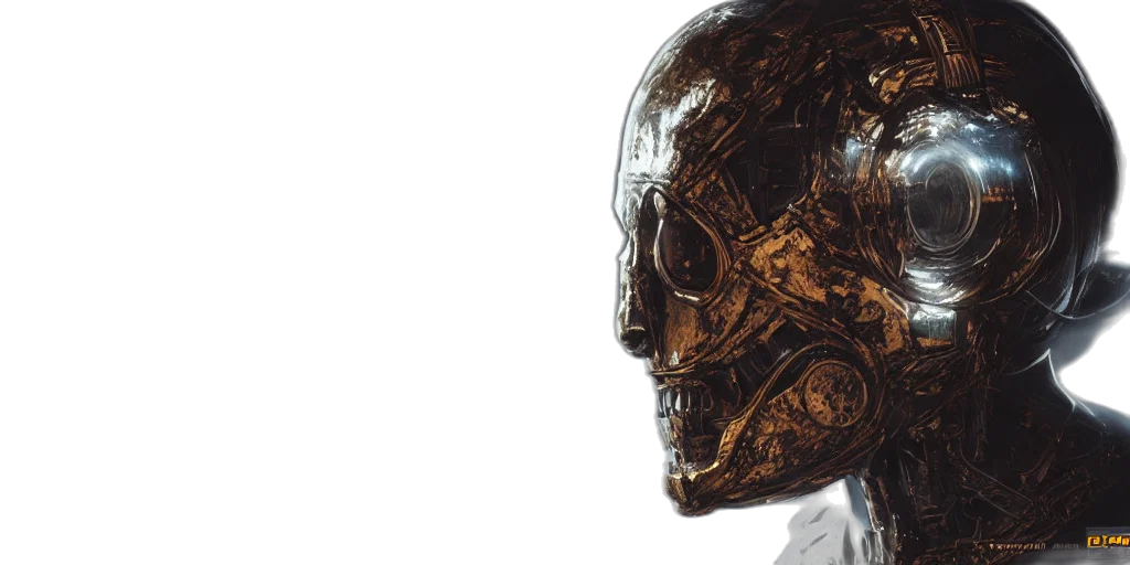 robot, mask, face, concept art transparent PNG cut-out