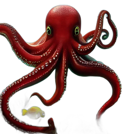 creature, animal, staff, crown, 3d render, concept art, photorealistic, fantasy art transparent PNG cut-out