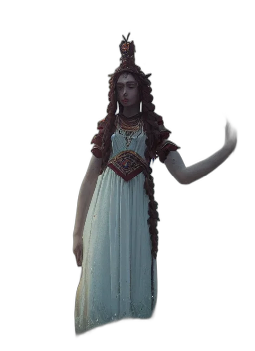 staff, dress, creature, crown transparent PNG cut-out