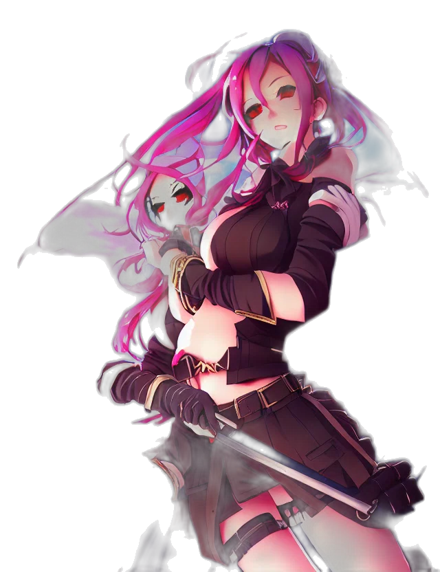 weapon, sword, staff, anime transparent PNG cut-out