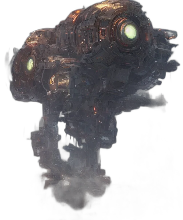 robot, weapon, creature, face transparent PNG cut-out