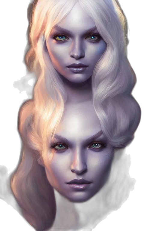 face, mask, creature, fantasy art transparent PNG cut-out