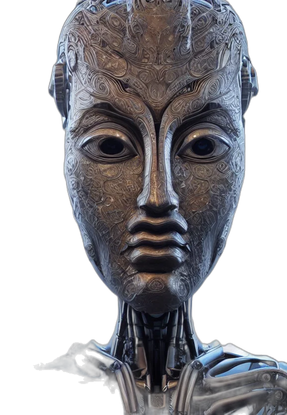 mask, face, crown, staff, 3d render, photorealistic, perfectly, centered transparent PNG cut-out