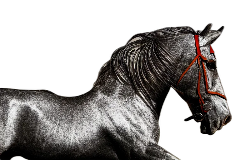 hair, animal, creature, jewelry, photorealistic, concept art, knight, horse transparent PNG cut-out