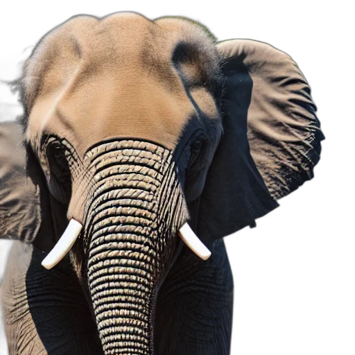 animal, hat, staff, creature, photorealistic, cute, mascot, elephant transparent PNG cut-out