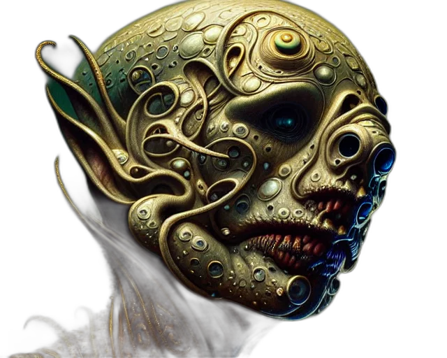 mask, face, robot, creature transparent PNG cut-out