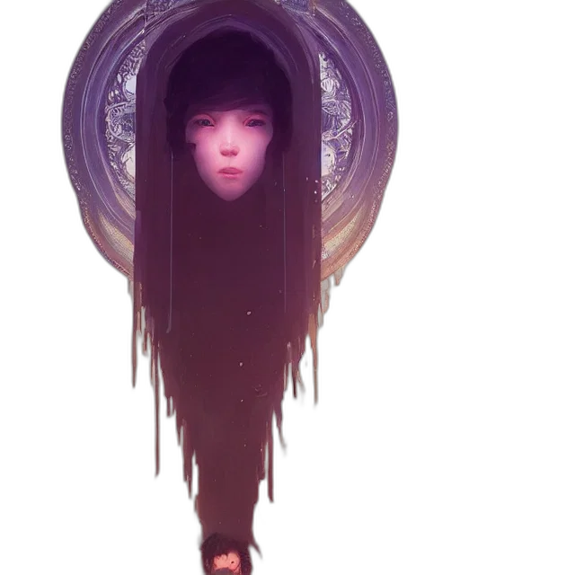 creature, hair, face, mask transparent PNG cut-out