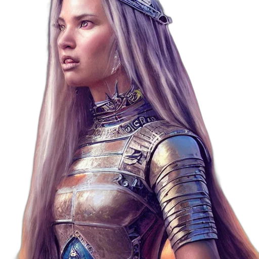hair, dress, crown, sword transparent PNG cut-out
