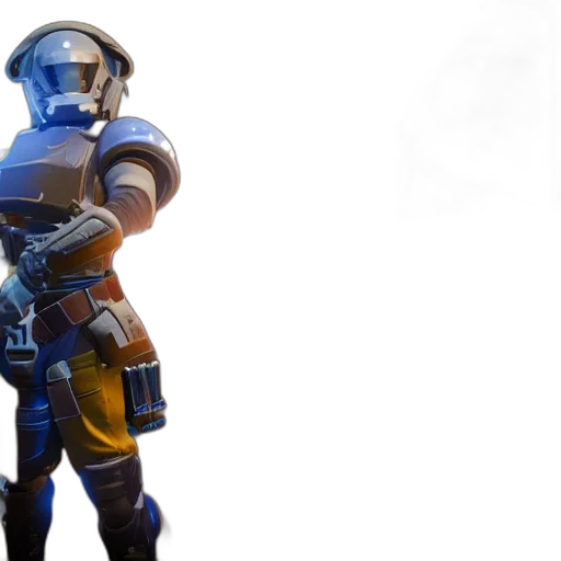 robot, weapon, mask, staff transparent PNG cut-out