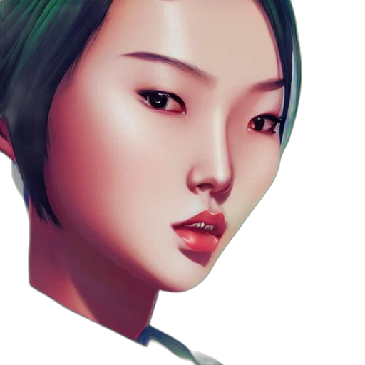 face, photorealistic, concept art, fantasy art transparent PNG cut-out