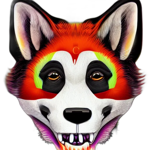mask, face, animal, photorealistic transparent PNG cut-out