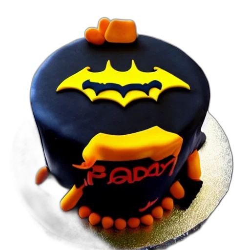 3d render, bat, birthday, cake, girls transparent PNG cut-out