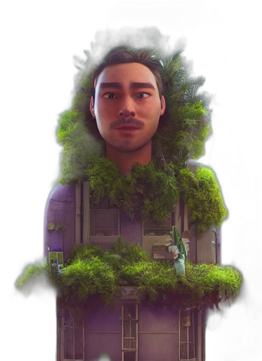 face, tree, creature, staff, photorealistic, concept art, 3d render, fantasy art transparent PNG cut-out