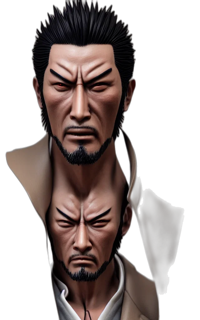 face, staff, mask, 3d render transparent PNG cut-out