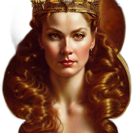 crown, jewelry, face, fantasy art transparent PNG cut-out