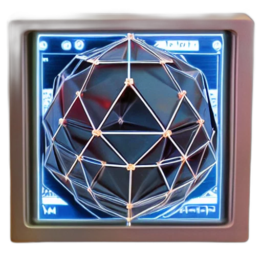 robot, jewelry, 3d render, vaporwave transparent PNG cut-out