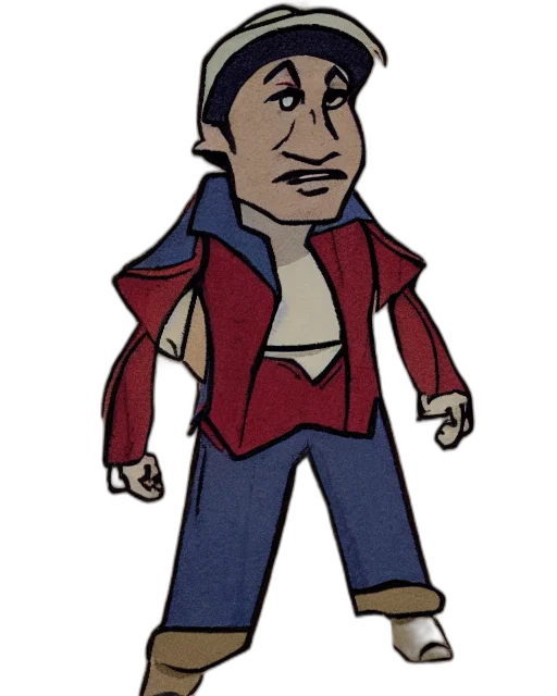 jacket, cartoon, concept art, comic book art transparent PNG cut-out