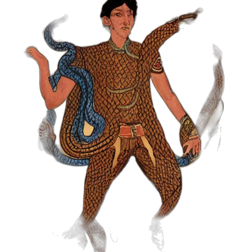dragon, staff, creature, pixel art transparent PNG cut-out