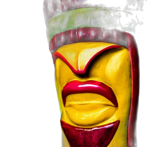 mask, bottle, face, food, photorealistic, 3d render, concept art, comic book art transparent PNG cut-out