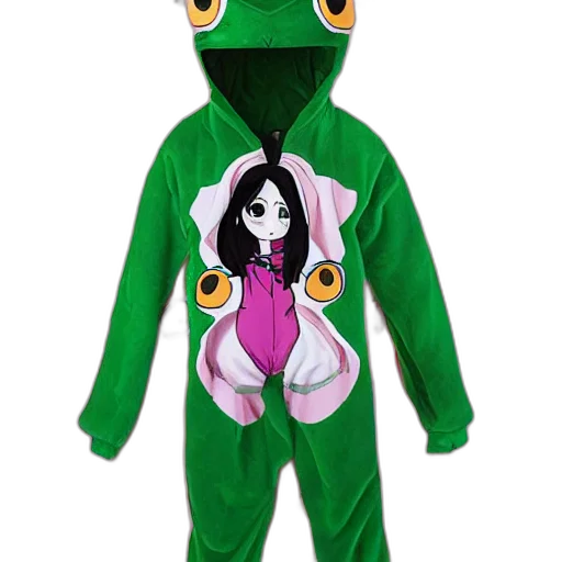 jacket, cartoon, frog, kigurumi transparent PNG cut-out