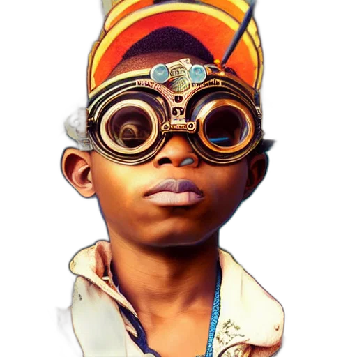 mask, staff, face, hat, concept art, comic book art, 3d render, fantasy art transparent PNG cut-out