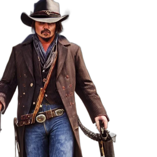 concept art, photorealistic, comic book art, johnny transparent PNG cut-out