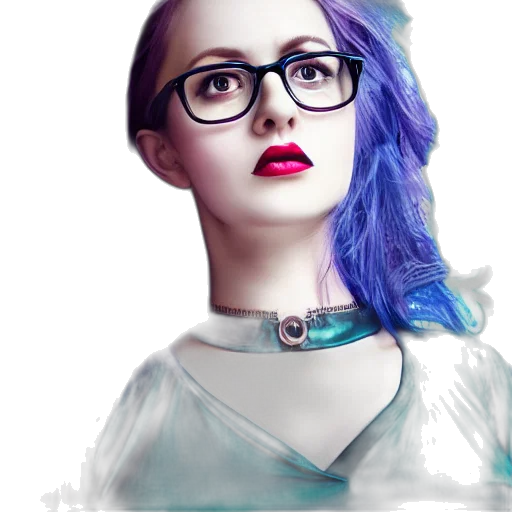 dress, jewelry, robot, face transparent PNG cut-out
