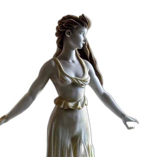 dress, jewelry, staff, 3d render transparent PNG cut-out