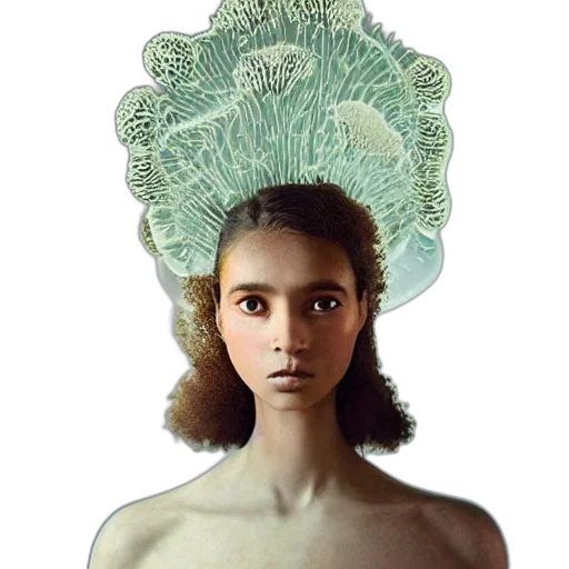 crown, hat, mask, hair, photorealistic, fantasy art, concept art, 3d render transparent PNG cut-out