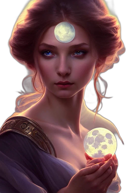 face, crown, jewelry, fantasy art transparent PNG cut-out
