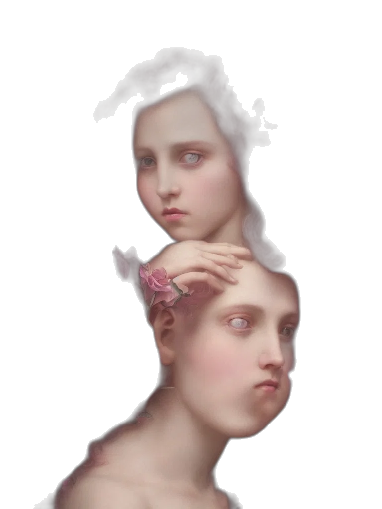 face, crown, mask, creature transparent PNG cut-out
