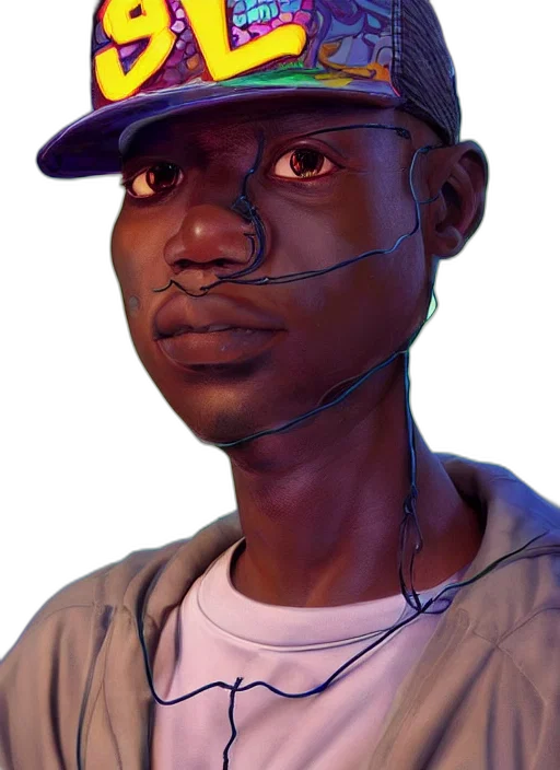 face, hat, robot, mask, concept art, photorealistic, watercolor, oil painting transparent PNG cut-out