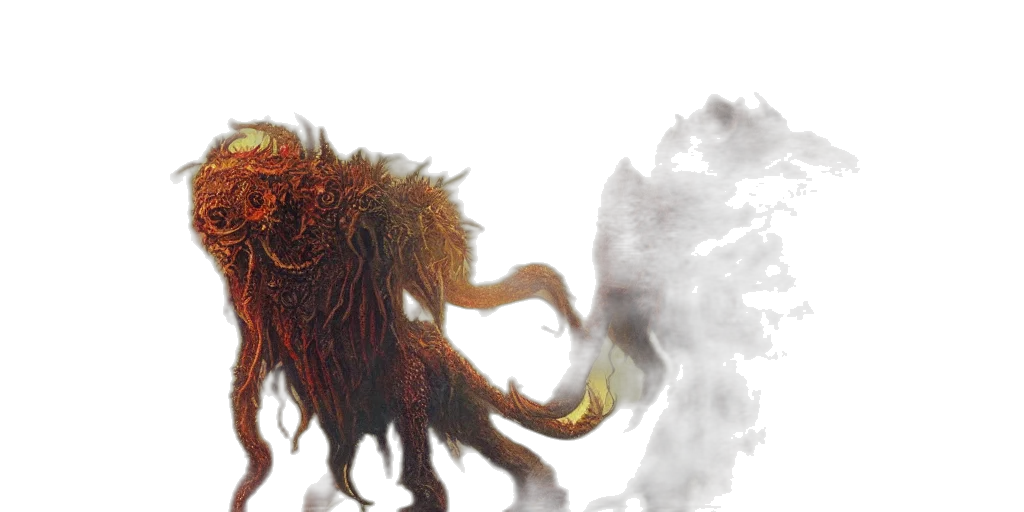 creature, dragon, hair, concept art transparent PNG cut-out