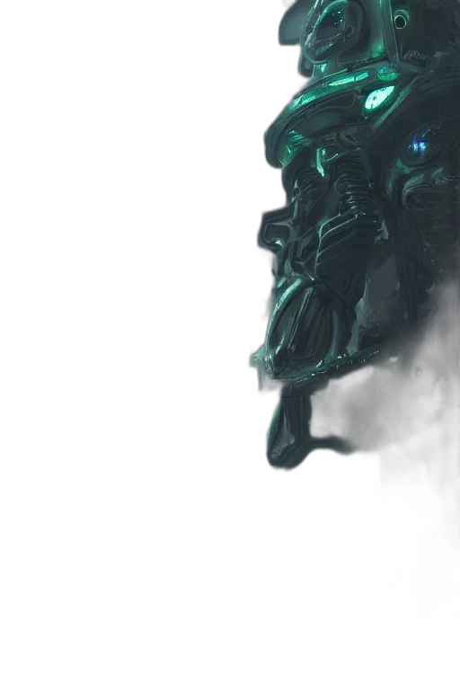 robot, creature, mask, dragon transparent PNG cut-out