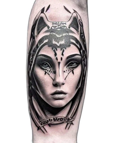 mask, fantasy art, comic book art, photorealistic, concept art, tattoo, design, beautiful transparent PNG cut-out