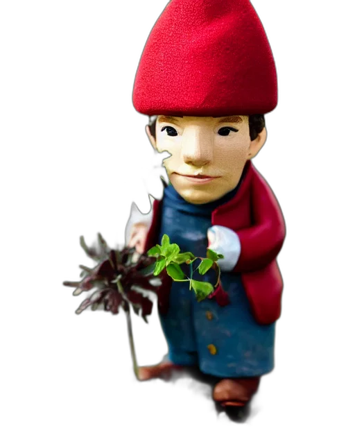 face, staff, flower, mask transparent PNG cut-out
